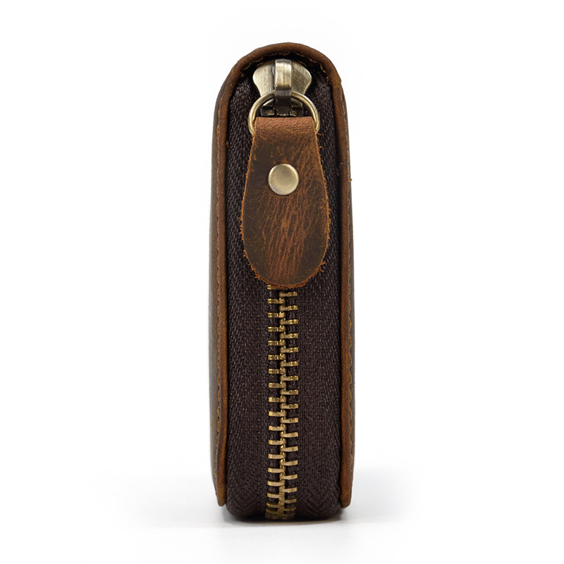 Men Crazy horse Genuine Leathe - Edc Carry Card ulasan dan harga