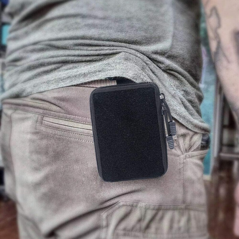 Tactical Wallet EDC Pouch Zipp - Edc Concealed Carry ulasan dan harga