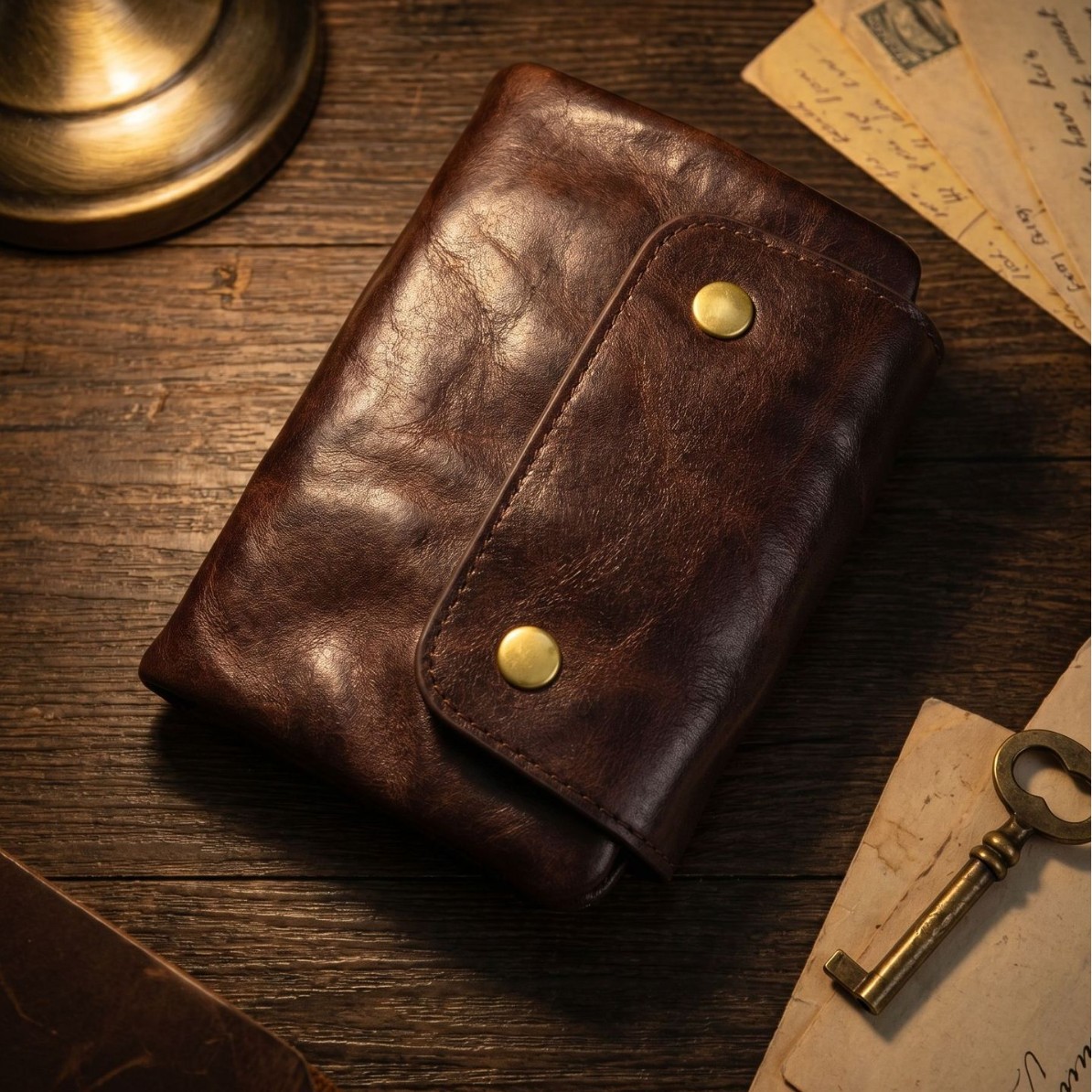 Vintage Full-Grain Leather Sna - Edc Carry Card ulasan dan harga
