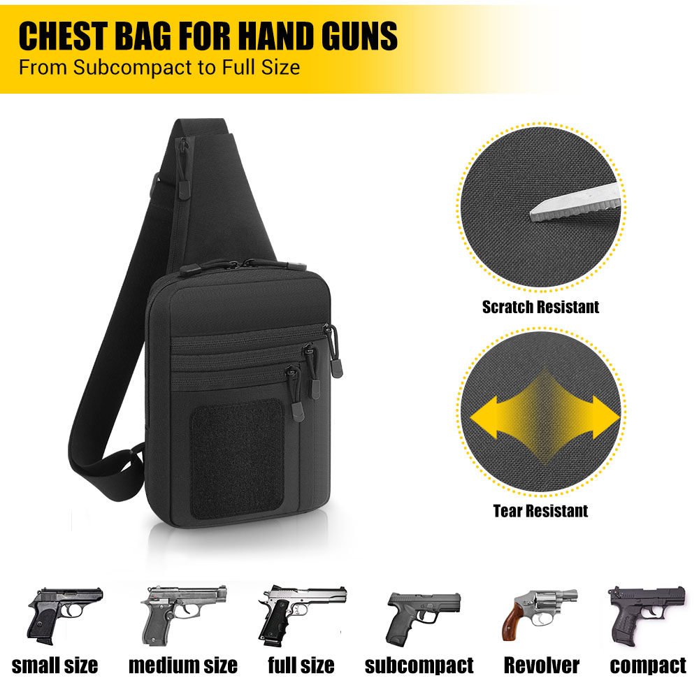 Tactical Pistol Gun Bag Concea - Edc Carry Bag For Pistol ulasan dan harga