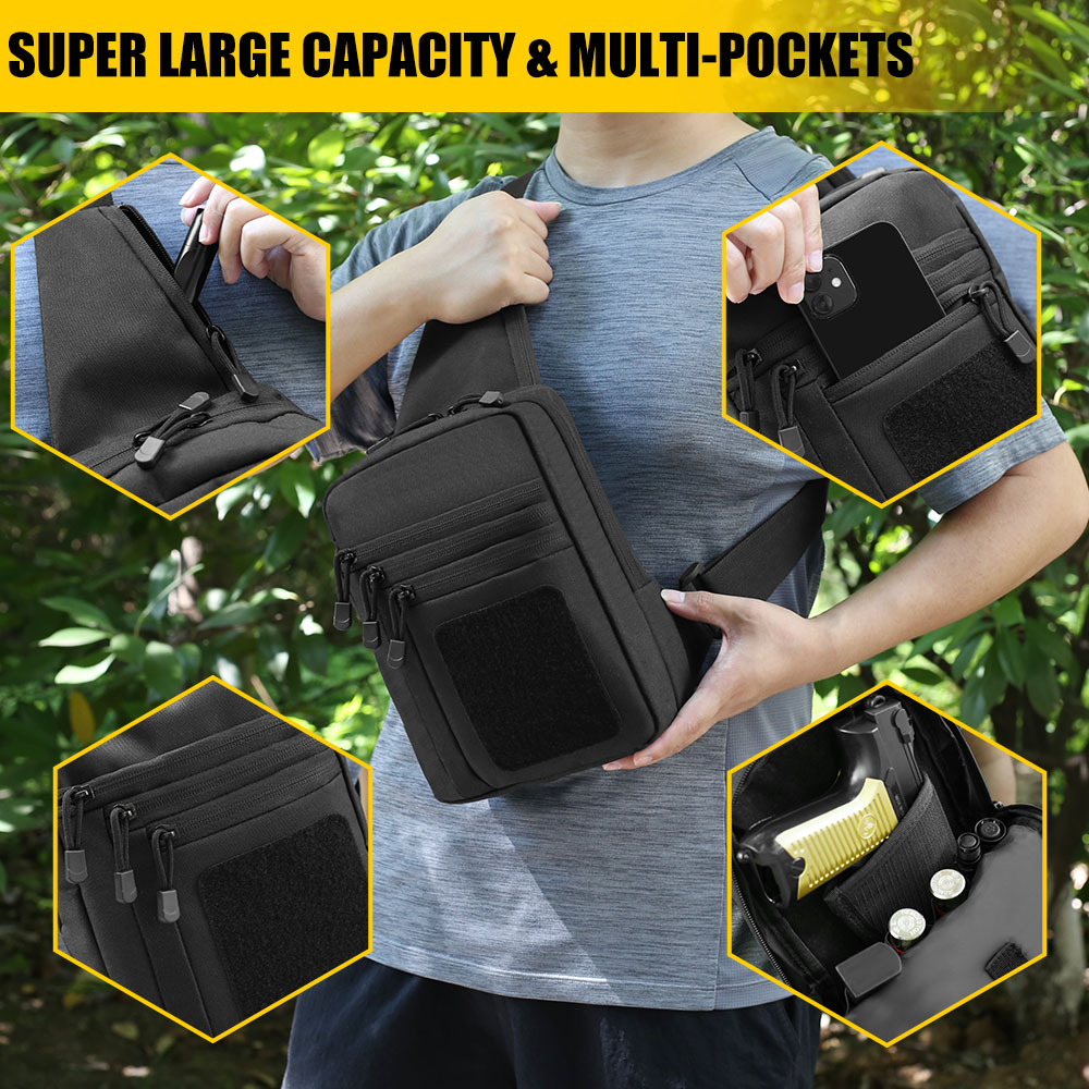 Tactical Pistol Gun Bag Concea - Edc Carry Bag For Pistol ulasan dan harga