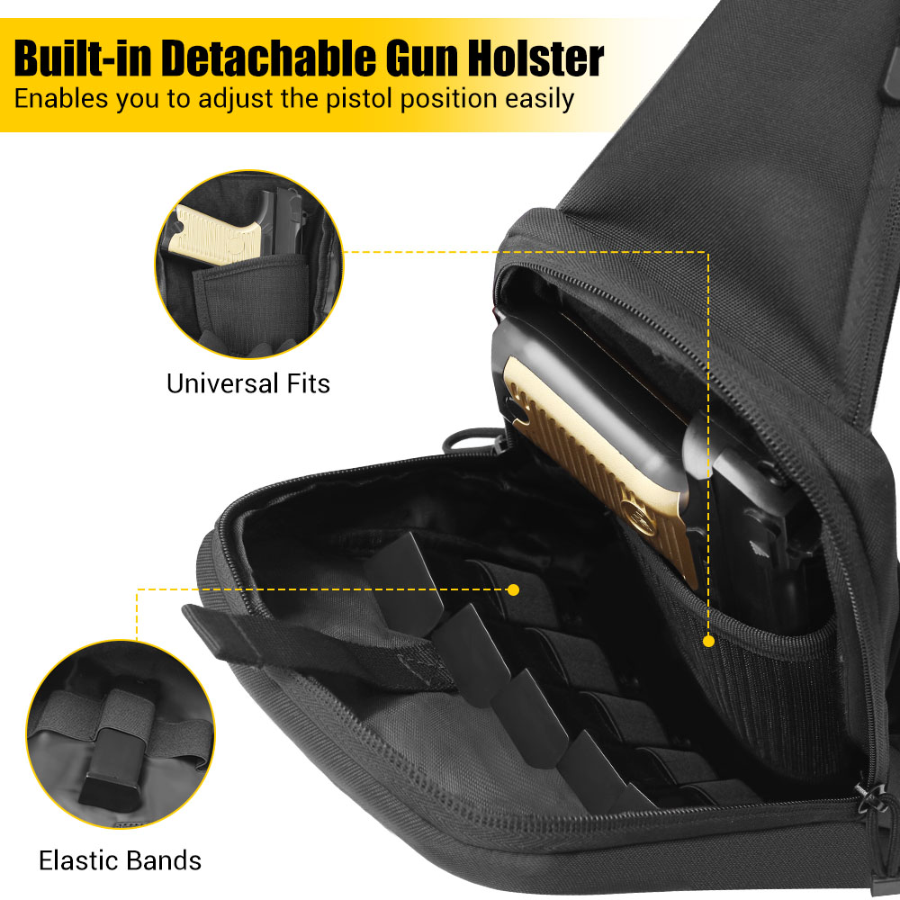 Tactical Pistol Gun Bag Concea - Edc Carry Bag For Pistol ulasan dan harga