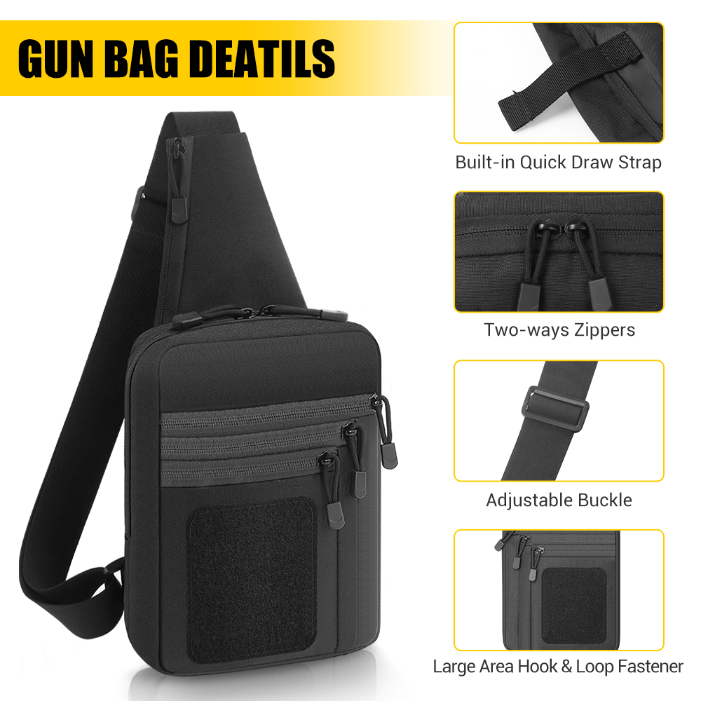 Tactical Pistol Gun Bag Concea - Edc Carry Bag For Pistol ulasan dan harga