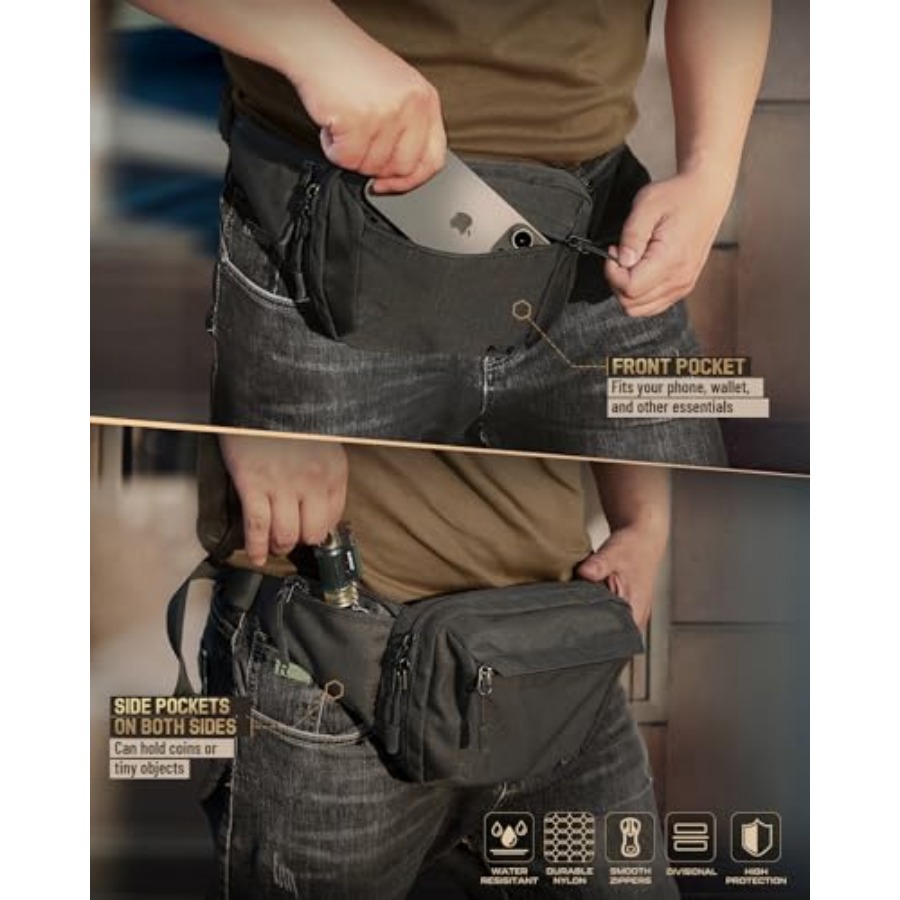 Tactical Concealed Carry Fanny - Edc Carry Fanny Pack ulasan dan harga