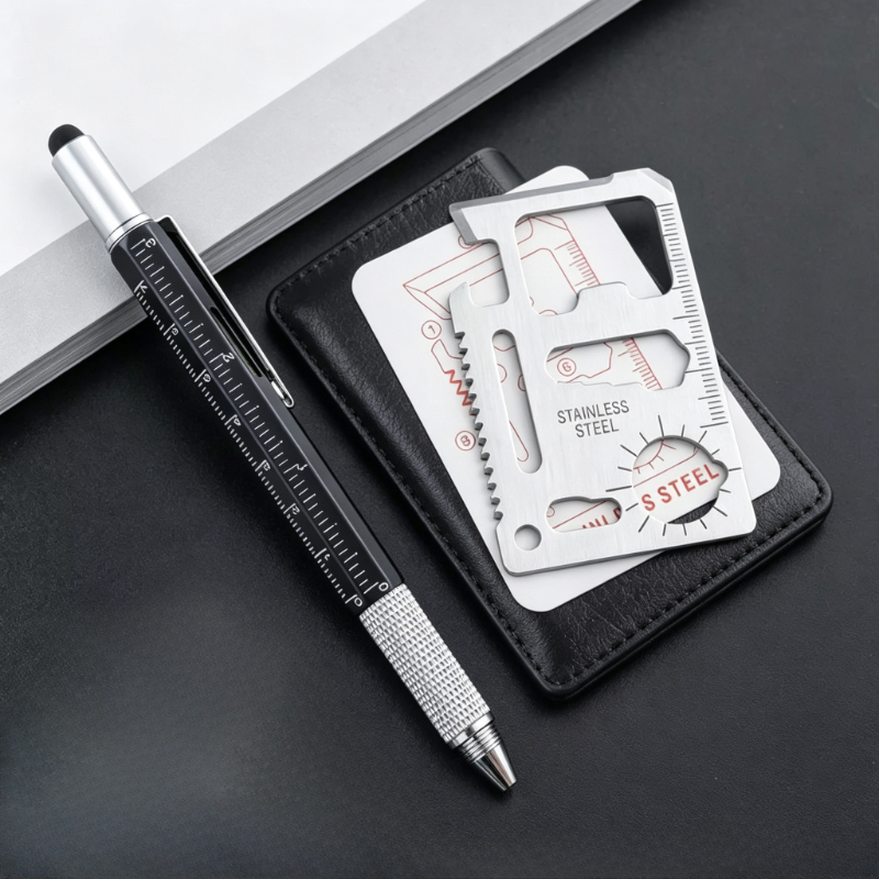Men Gifts 6-in-1 Multitool Pen - Edc Carry Card ulasan dan harga