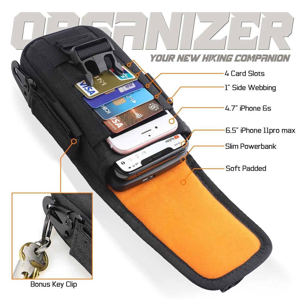 Tactical Phone Pouch Molle,Sma - Edc Concealed Carry Belt ulasan dan harga