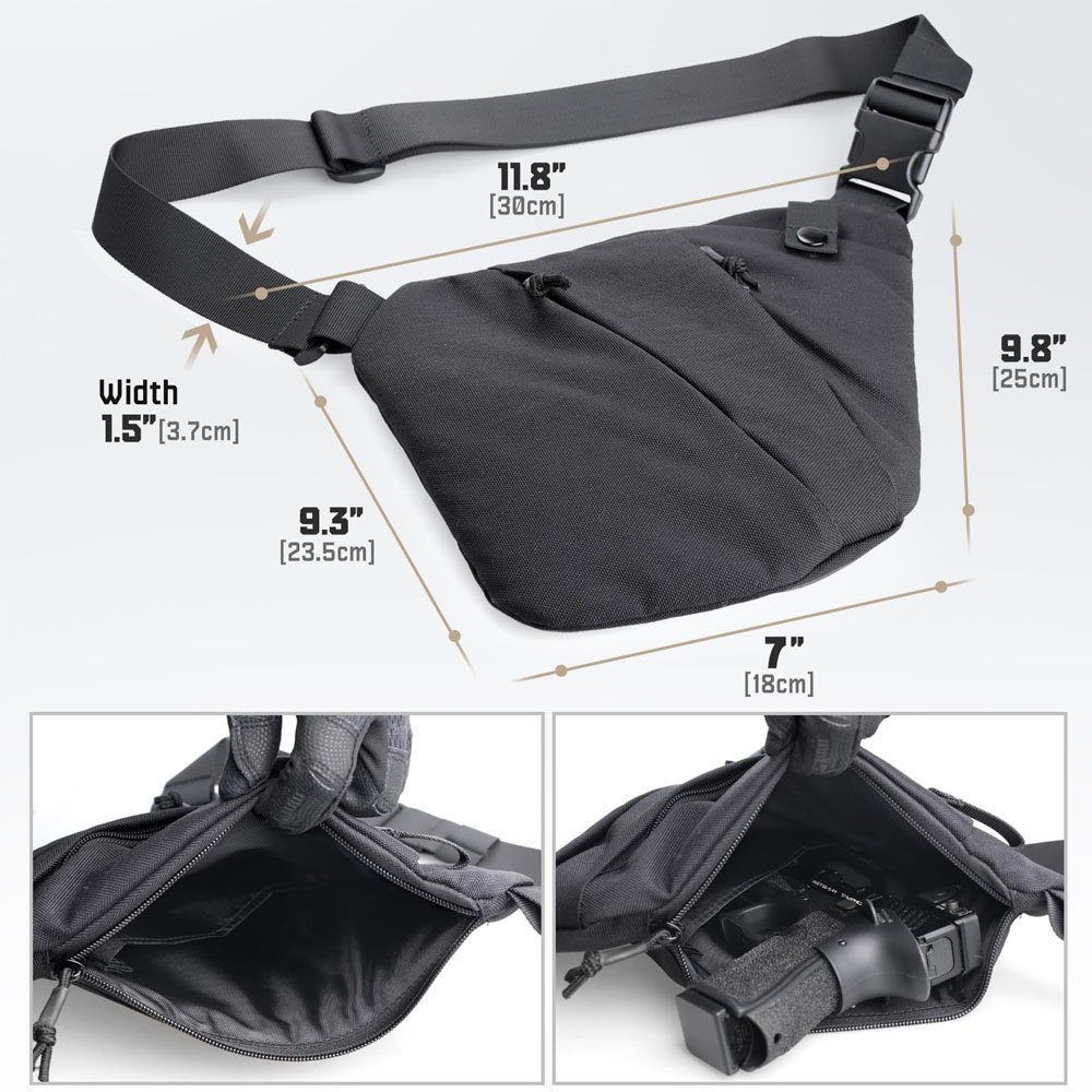 Tactical Concealed Gun Carry B - Edc Carry Bag For Pistol ulasan dan harga