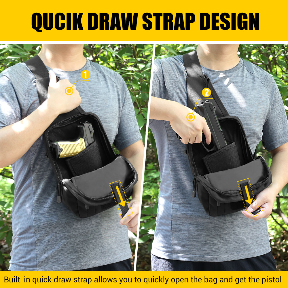Tactical Pistol Gun Bag Concea - Edc Carry Bag For Pistol ulasan dan harga