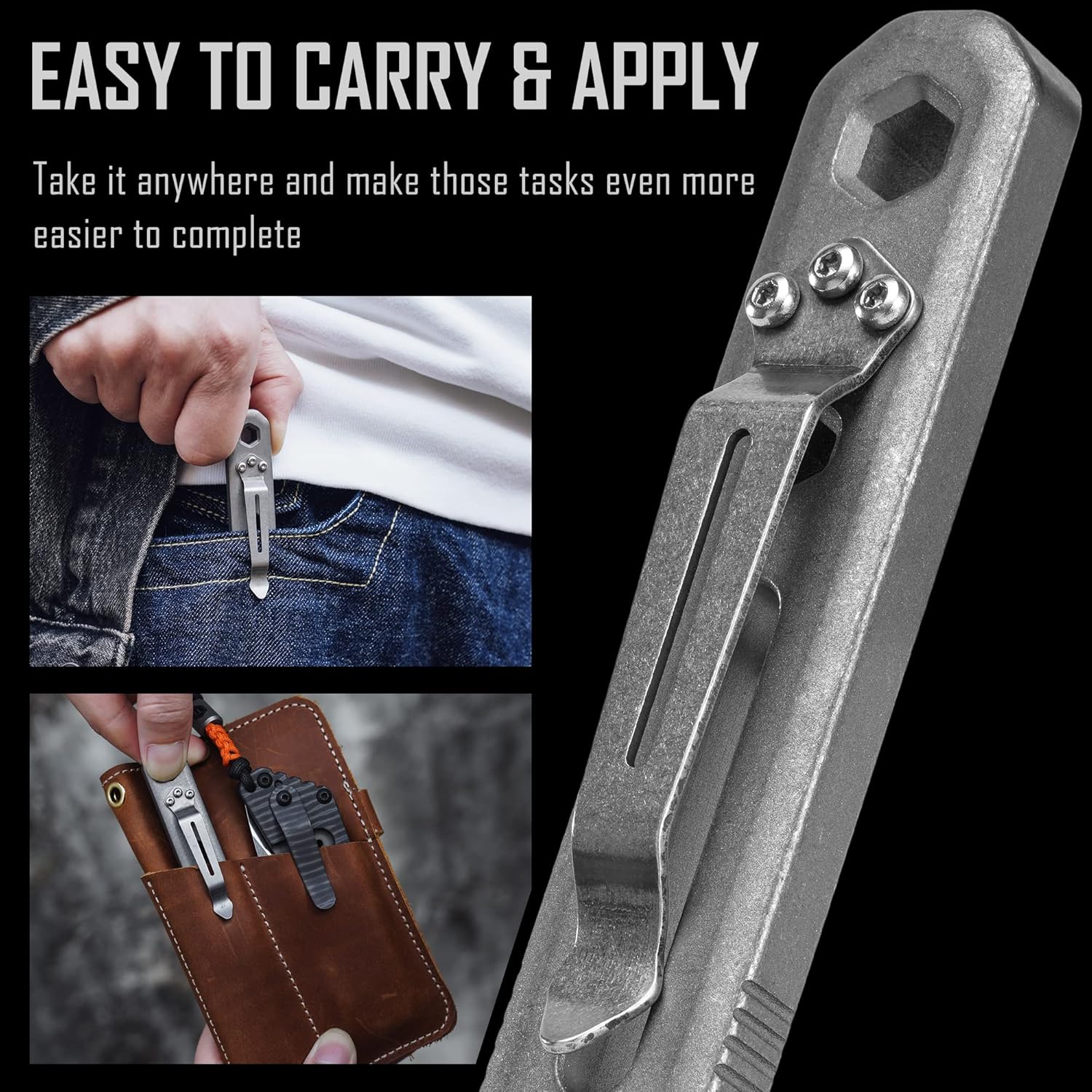 KeyUnity KR00 EDC Pocket Pry B - Titanium Pry Bar ulasan dan harga