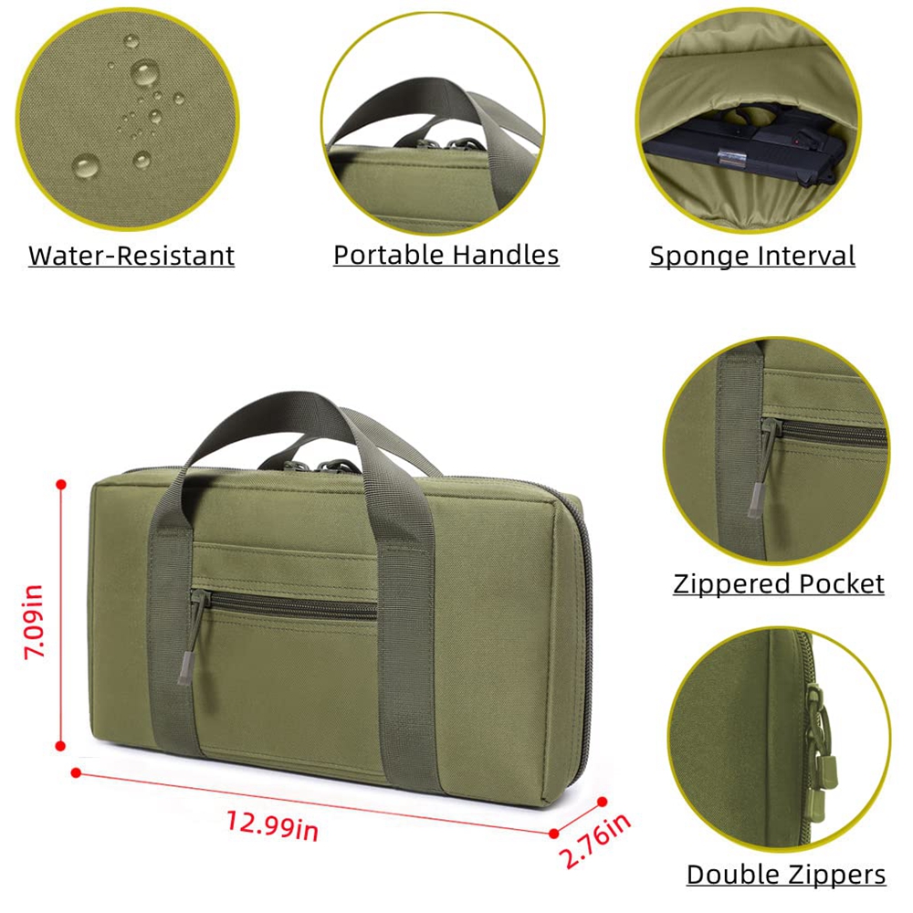Tactical Pistol Range Bag Gun  - Edc Carry Bag For Pistol ulasan dan harga