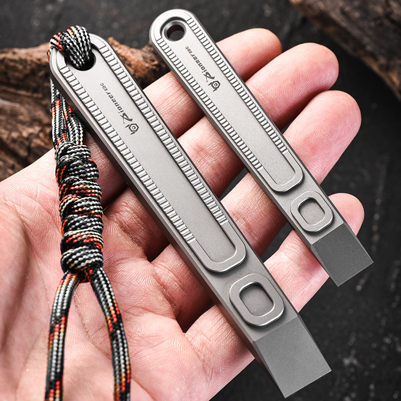 EDC Tool TC4 Titanium Alloy Sm - Titanium Pry Bar ulasan dan harga