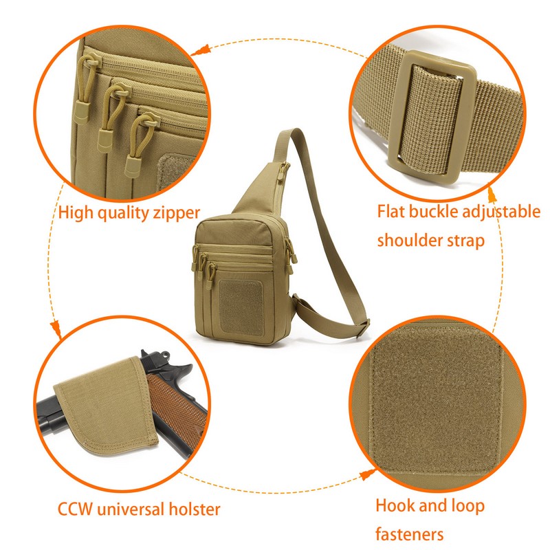 EDC 1000D Tactical Chest Bag P - Edc Carry Bag For Pistol ulasan dan harga