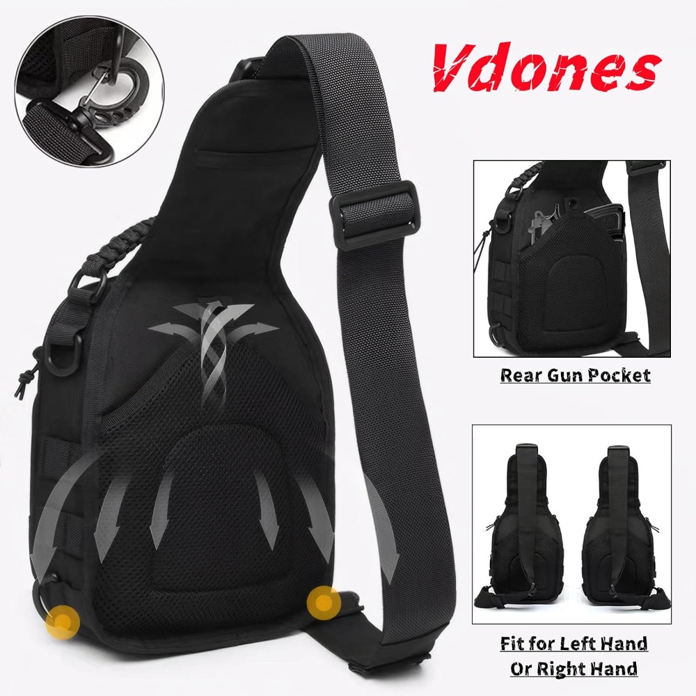 Tactical Sling Bag for Men Con - Edc Carry Bag For Men ulasan dan harga