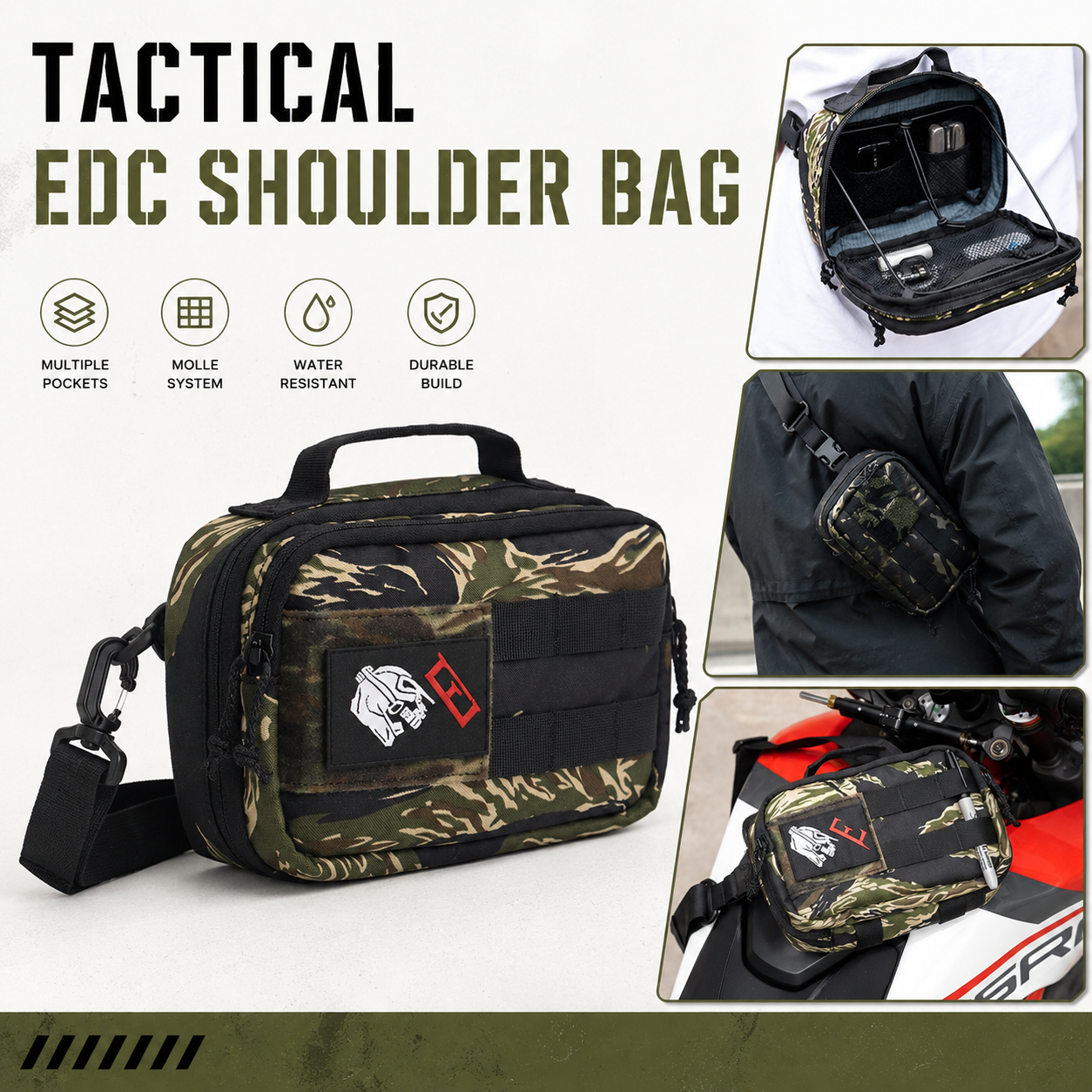 Tactical EDC Shoulder Bag Men  - Edc Carry Bag For Men ulasan dan harga