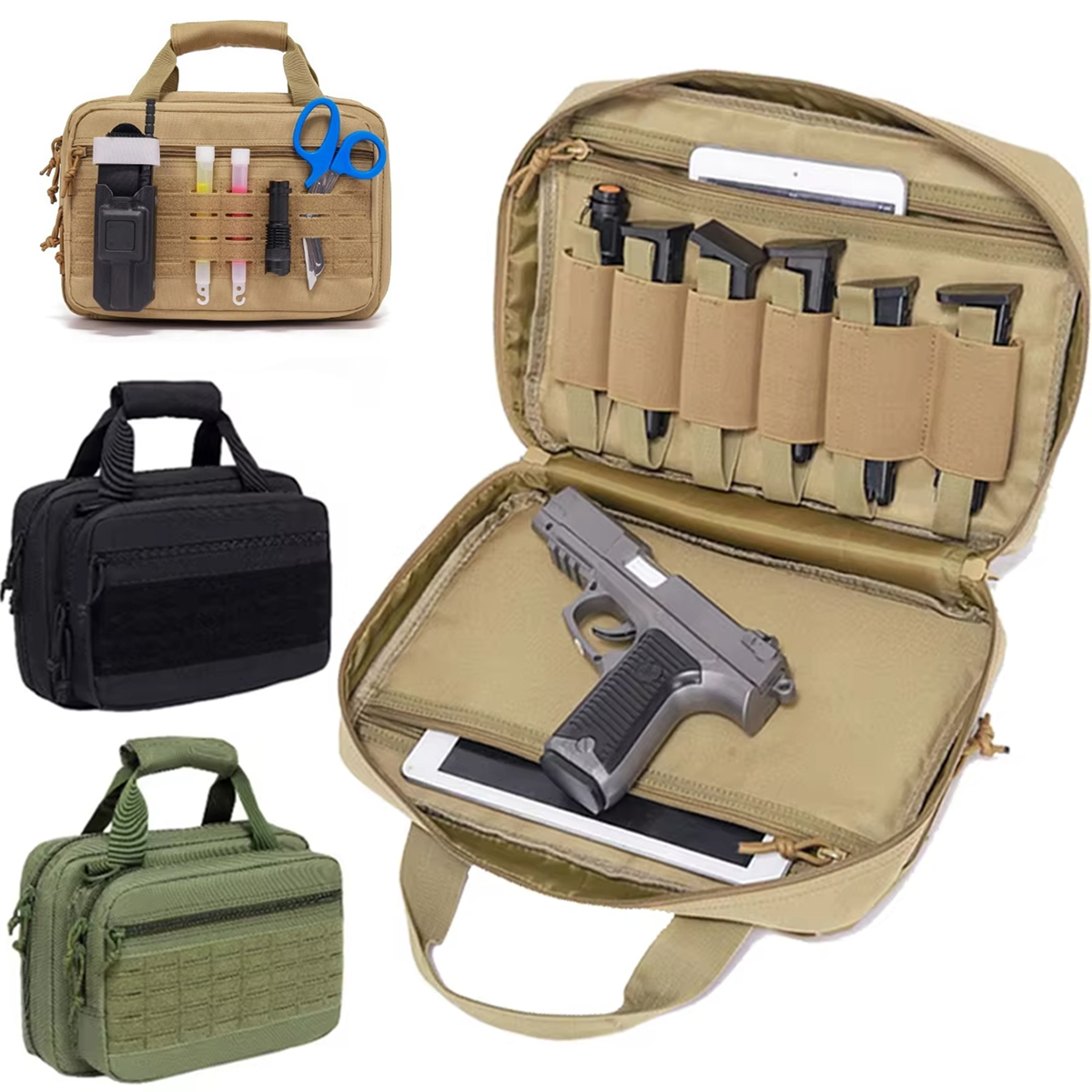Tactical Pistol Case Gun Bag S - Edc Carry Bag For Pistol ulasan dan harga