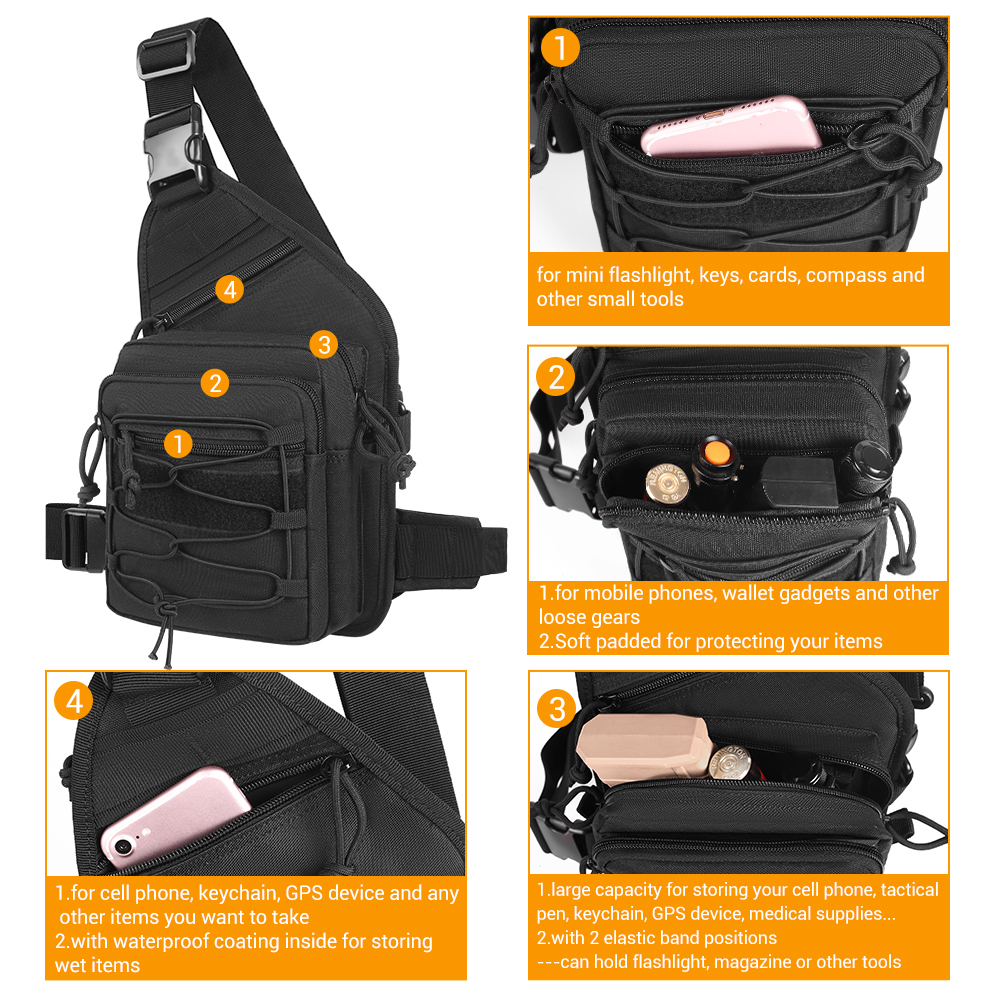 Tactical Gun Bag EDC Shoulder  - Edc Carry Bag For Pistol ulasan dan harga
