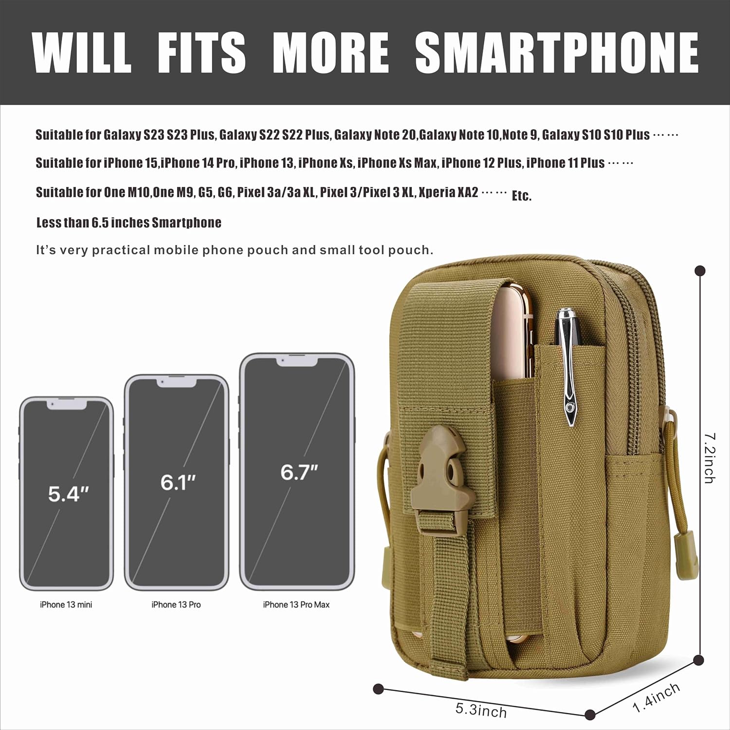 Tactical Waist Pouch EDC Molle - Edc Carry Bag For Men ulasan dan harga
