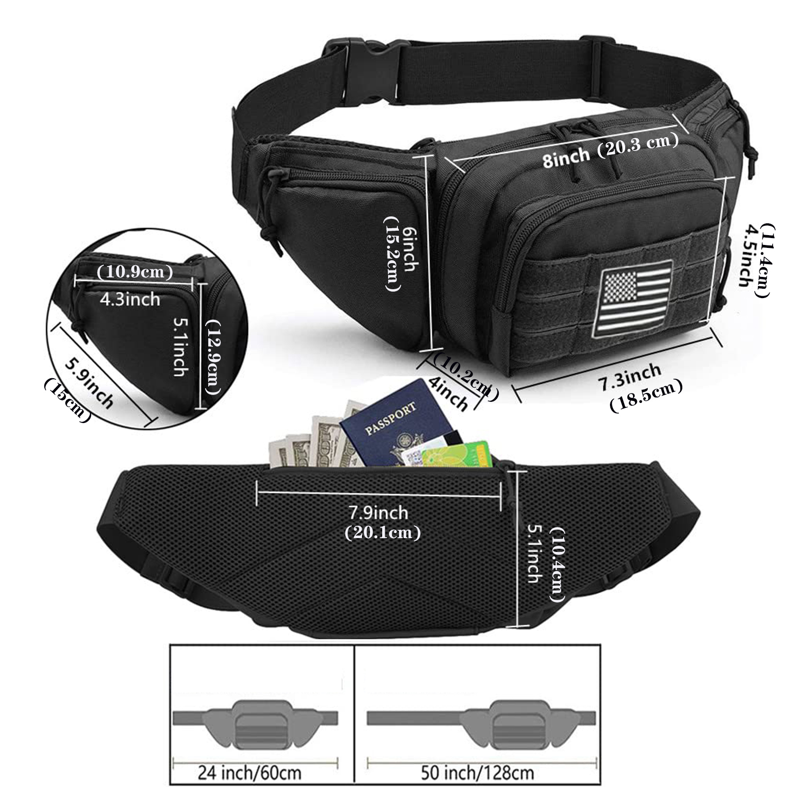 Tactical Fanny Pack Gun Holste - Edc Carry Fanny Pack ulasan dan harga